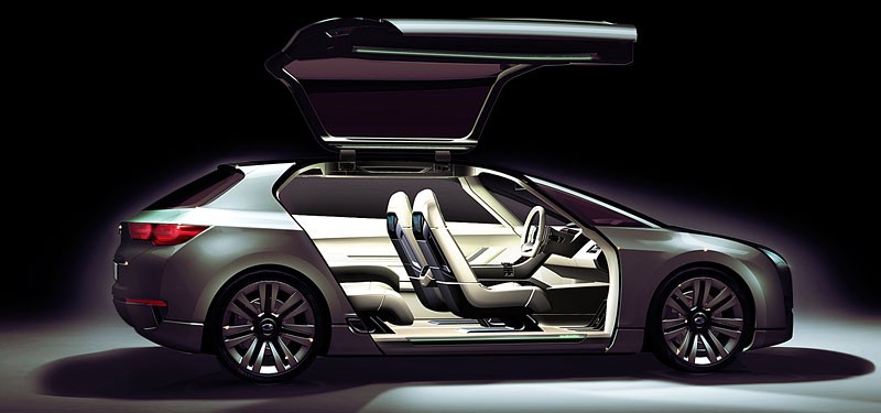 Tokio 2009: Subaru Hybrid Tourer Concept - silnik benzynowy i dwa elektryczne