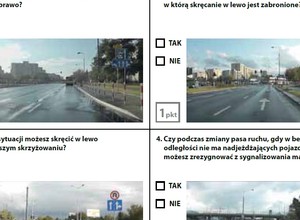 Test próbny na prawo jazdy - zestaw 7