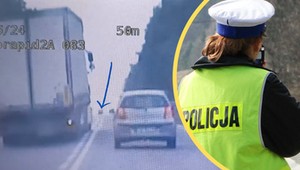 Ciężarówka "szła" na czołówkę z osobówką. Policja ujawniła nagranie