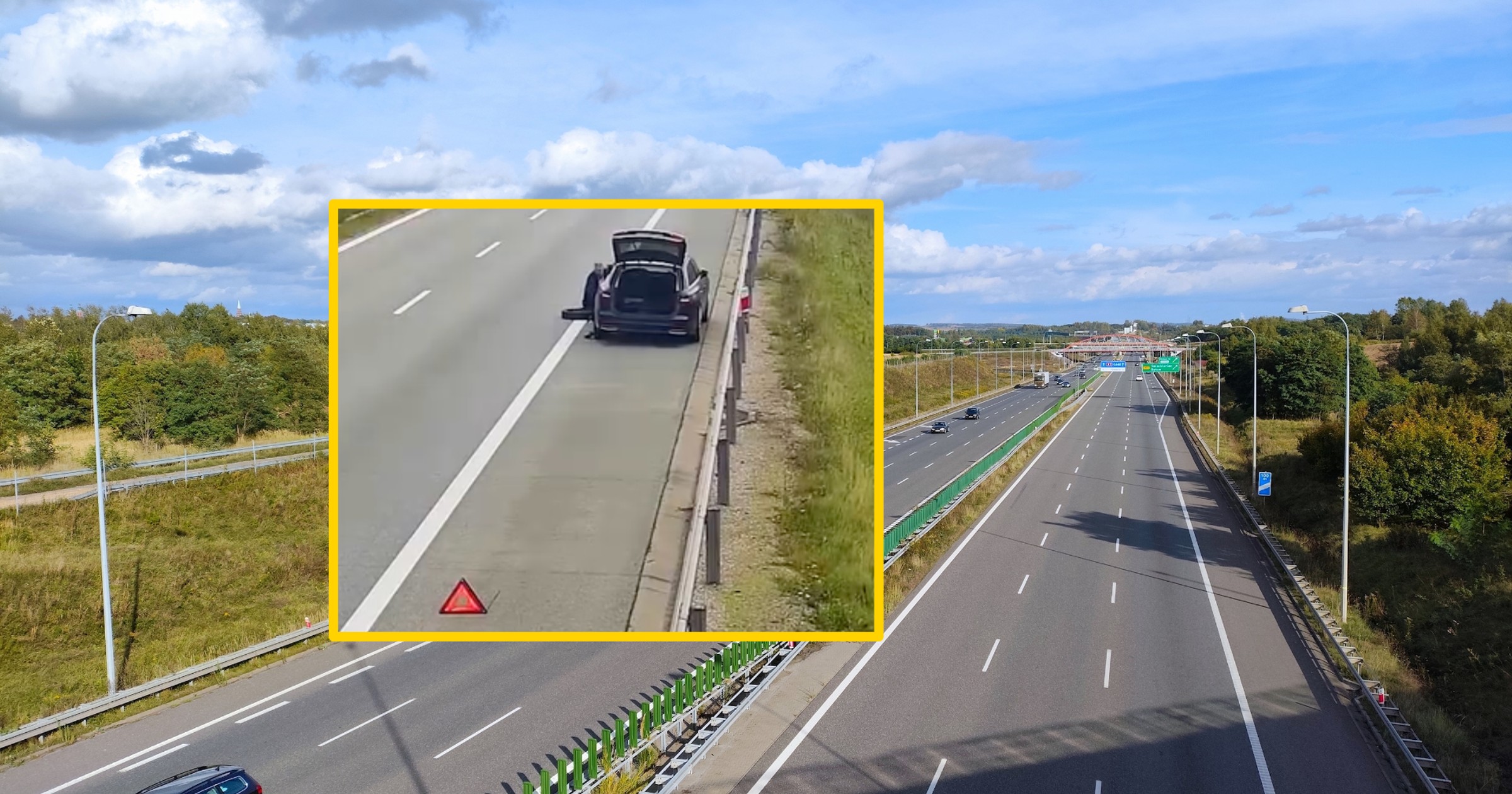 Awaria na autostradzie