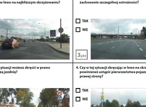 Test próbny na prawo jazdy - zestaw 6