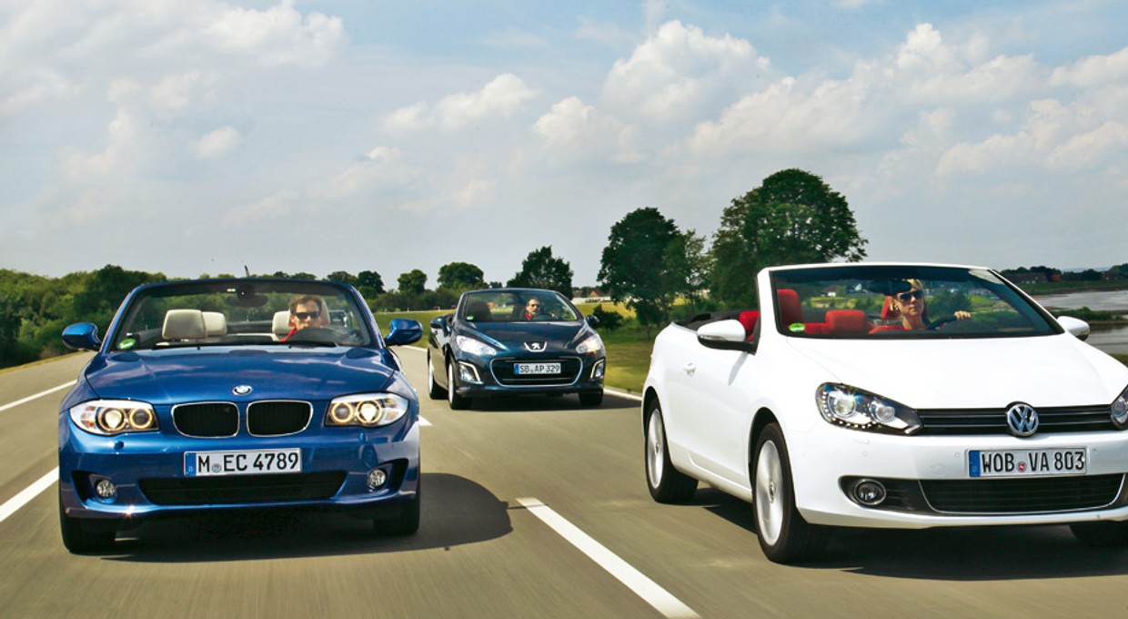 BMW 118i Cabrio kontra Peugeot 308 CC 1.6 THP i VW Golf Cabrio 1.4 TSI: oto kompakty na słoneczne lato
