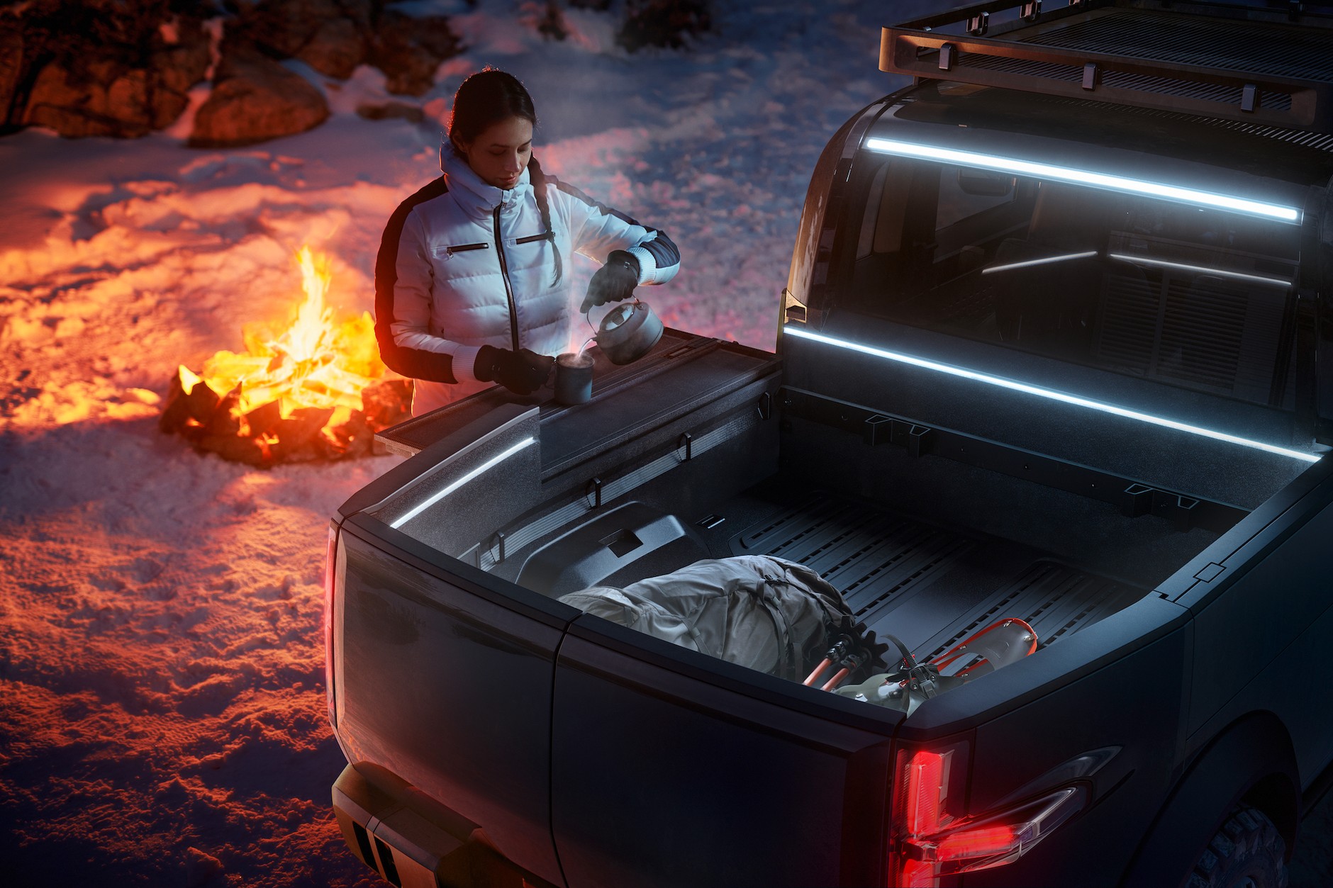 Canoo PickupTruck ExteriorSnow 9uc