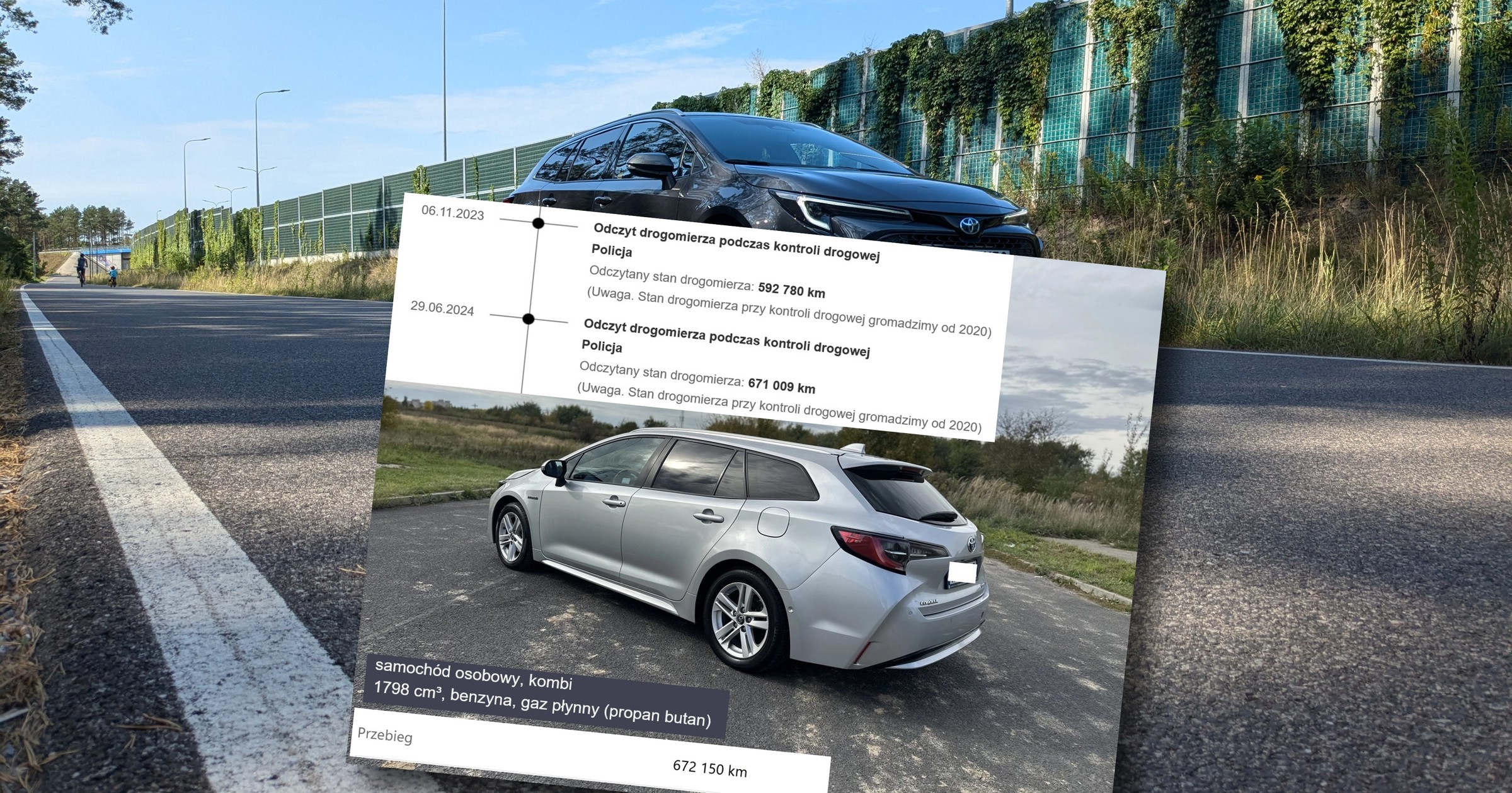 Toyota Corolla z przebiegiem ponad 670 tys. km