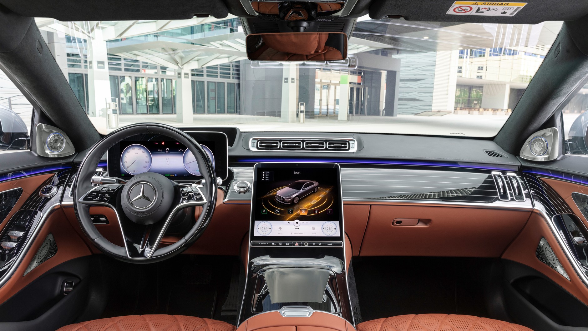 Mercedes klasy S - kokpit