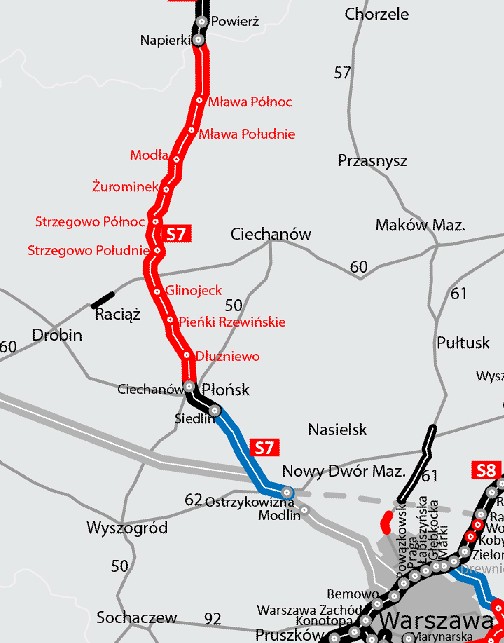 S7 Warszawa - Mława