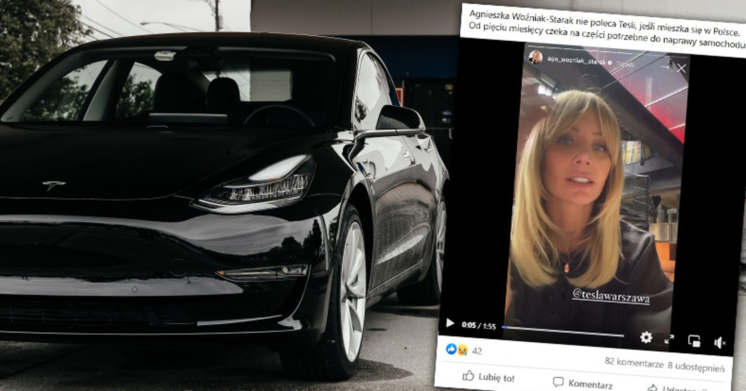 Agnieszka Woźniak-Starak nie poleca Tesli w Polsce
