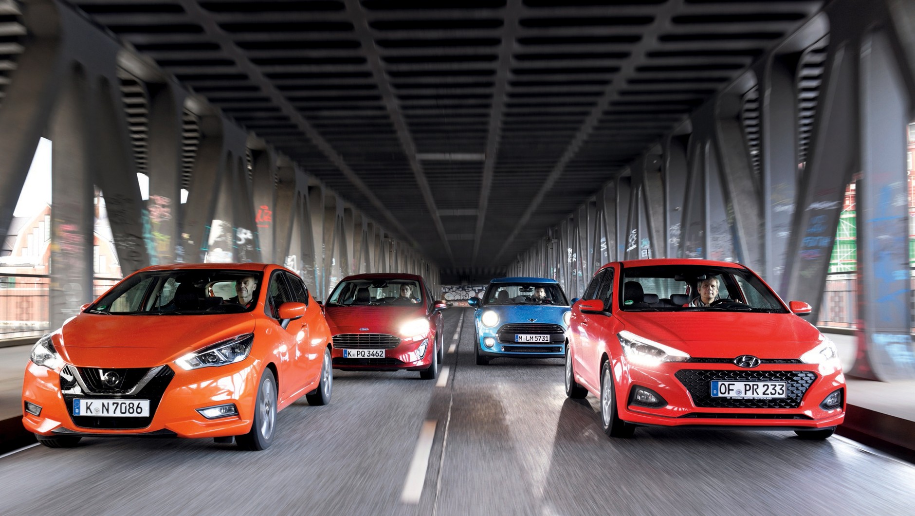 Porównanie: Ford Fiesta, Hyundai i20, Mini One i Nissan Micra
