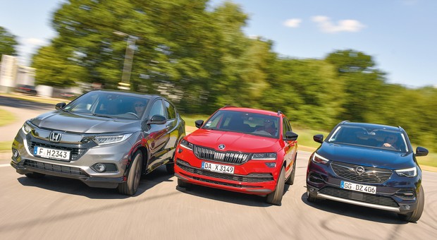 Honda HR-V, Opel Grandland X i Skoda Karoq - drużyna do zadań rodzinnych | TEST