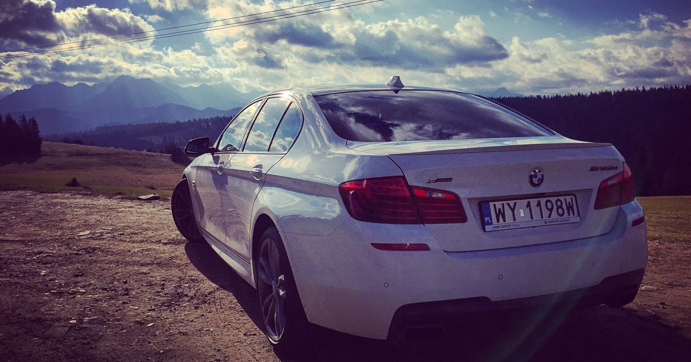 BMW M550d - ekskluzywne, bardzo szybkie auto odporne na każdą pogodę, fot. Cezary Gutowski