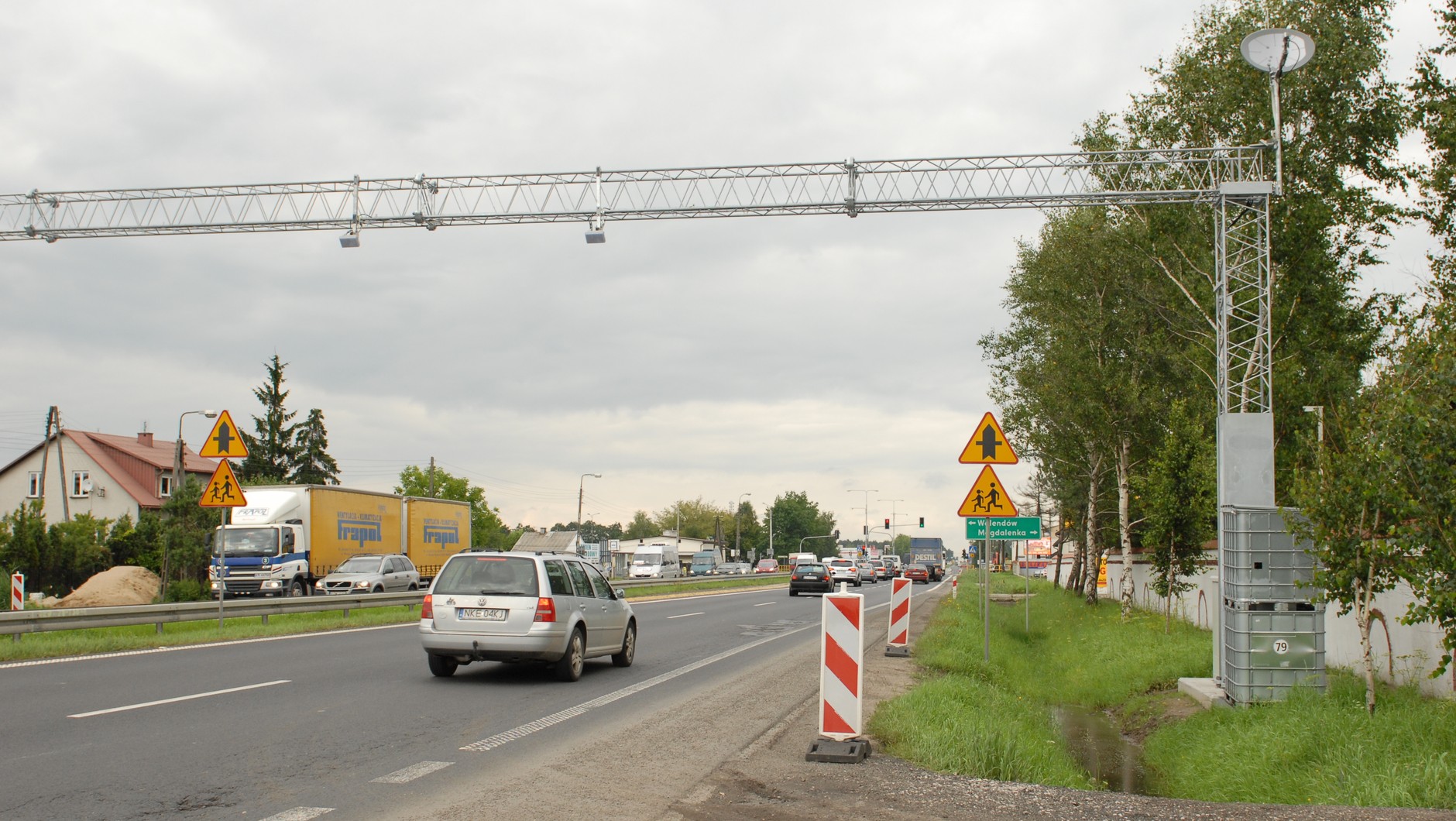 Bramownica przy drodze