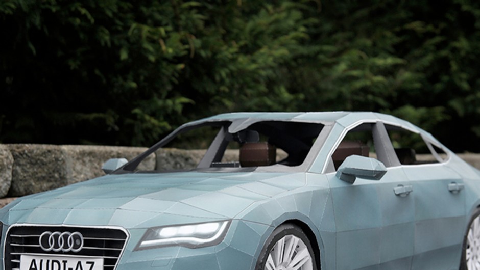 Papierowe Audi A7 (video)