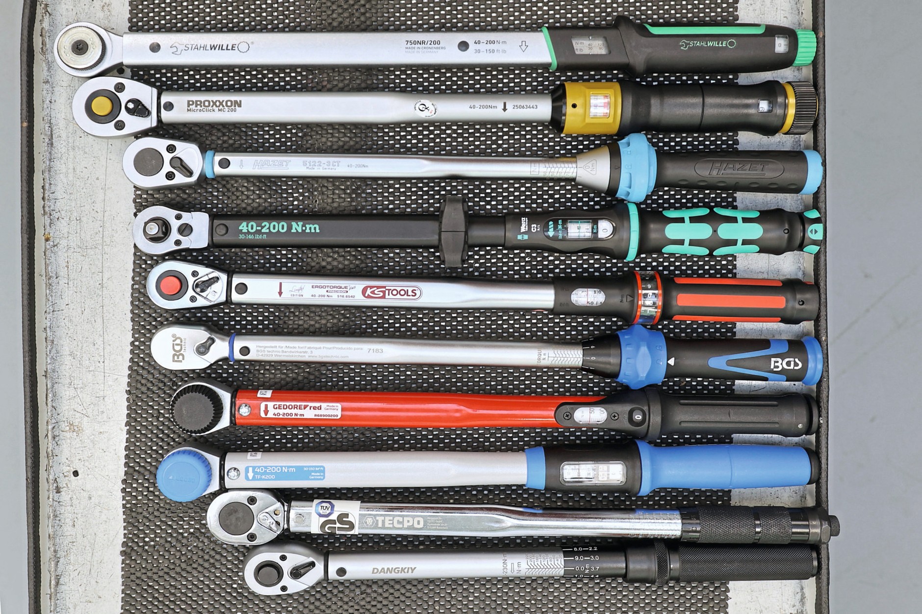Test kluczy dynamometrycznych: 10 narzędzi w teście.