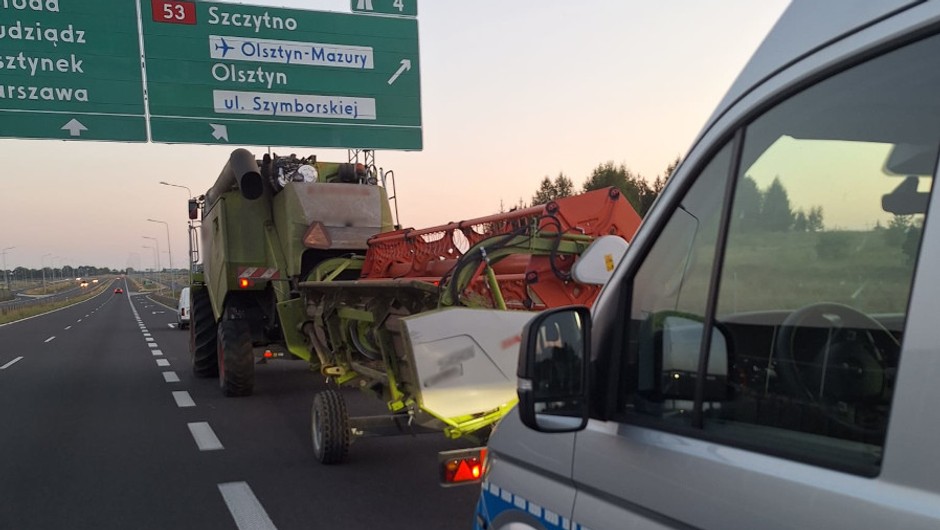 Kombajn na ekspresówce