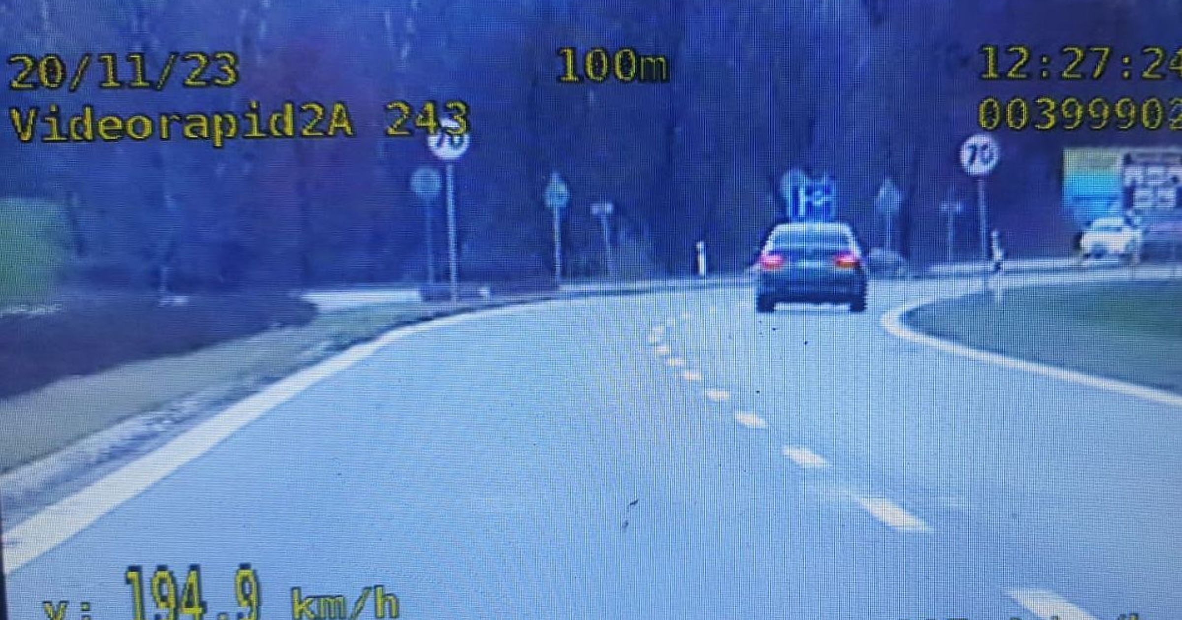 20-letni kierowca bmw pędził z prędkością 194 km/h