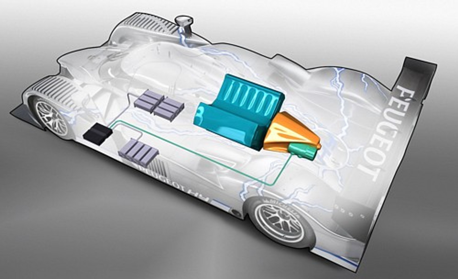 Peugeot 908 HY - hybrydowy bolid z dieslem