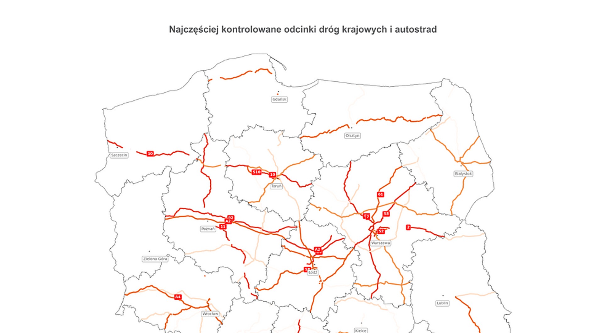 Najczęściej kontrolowane odcinki w majówkę 2023