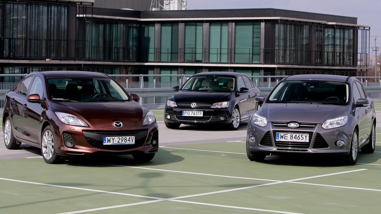 Ford Focus, Mazda 3, VW Jetta