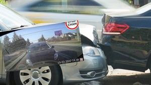 Chciał wyłudzić odszkodowanie. Uciekł, gdy zauważył kamerę