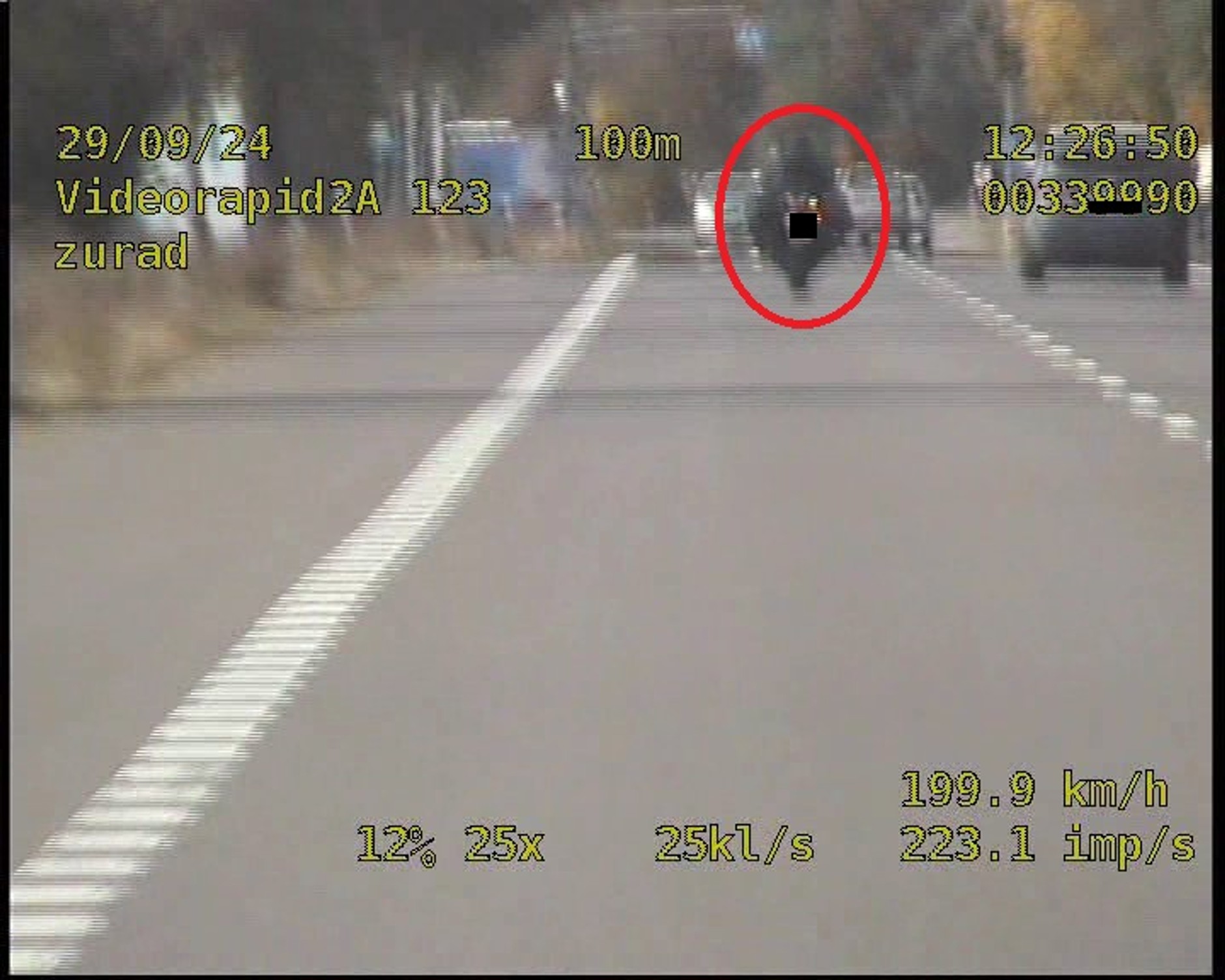 Policjanci zatrzymali motocyklistę na krajowej "dwójce". Dostał rekordową liczbę punktów