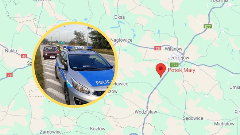 Jechał na trasie S7. Poruszał się pod prąd (fot. policja.pl)