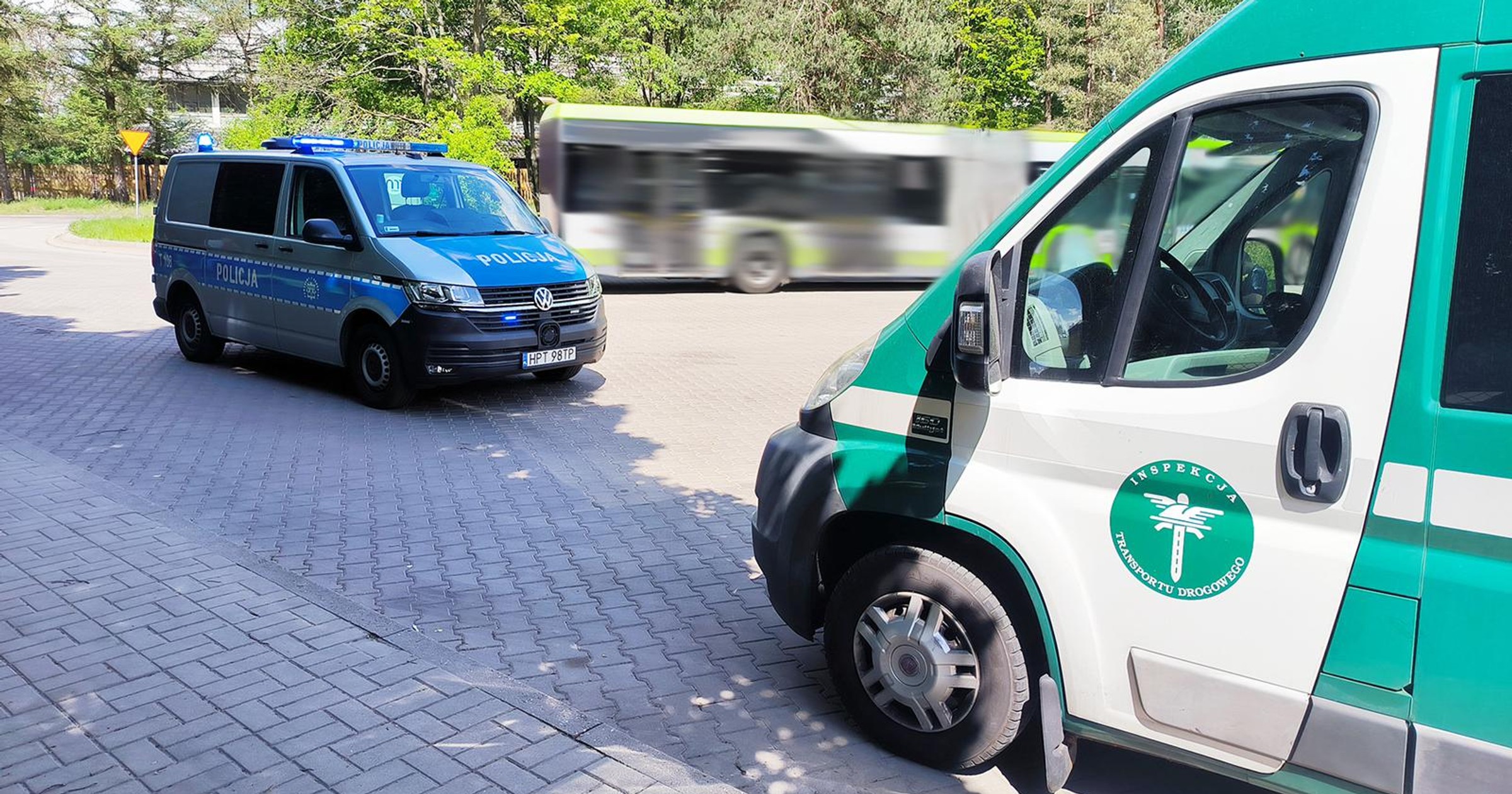 Kierowcę w stanie wskazującym na spożycie alkoholu inspektorzy przekazali funkcjonariuszom olsztyńskiej policji