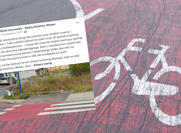 Ścieżka rowerowa kończy się w rowie. "Zgodnie z przepisami"