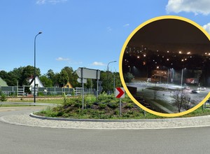 Z impetem wjechał na rondo. To nie mogło się udać [WIDEO]