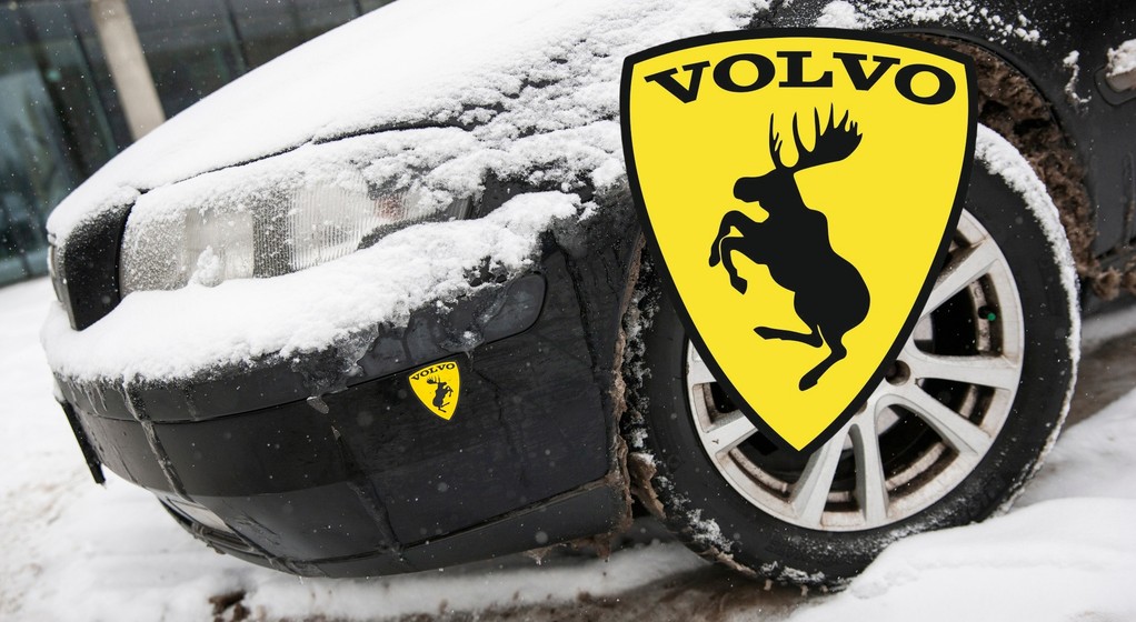 Naklejka Volvo z łosiem