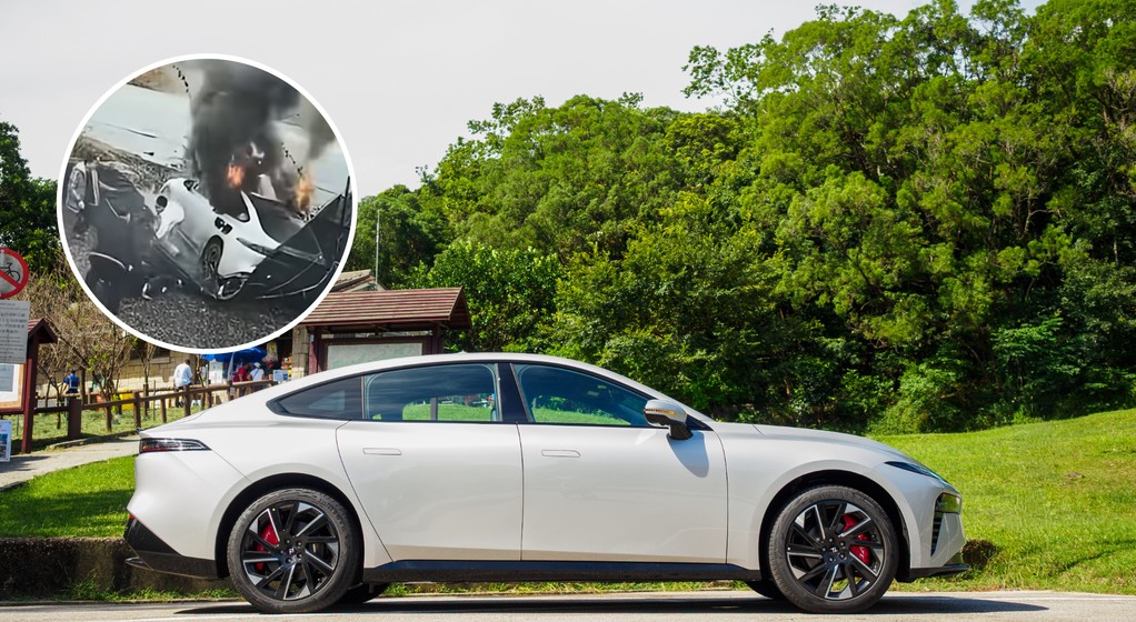 Tak płoną ludzie w chińskim samochodzie bez klamek