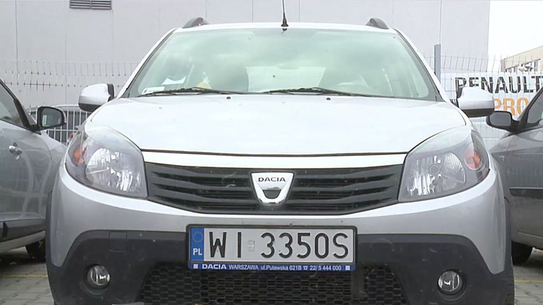 Dacia z zatartym silnikiem