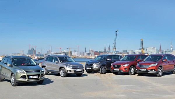 Kupujemy używanego SUV-a. Wybrać Mazdę, Hondę, Kię, Forda czy Volkswagena?