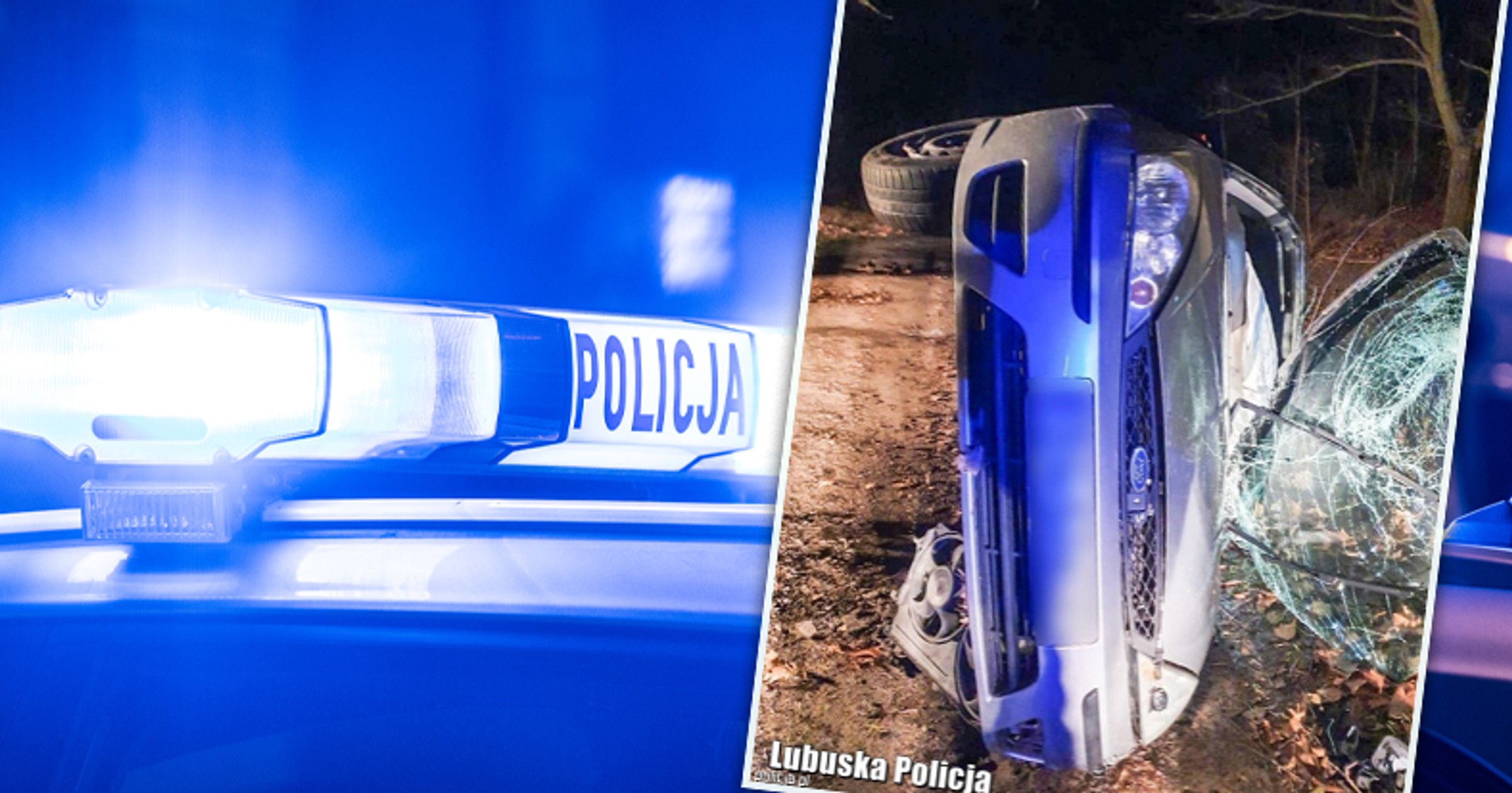 Lubuskie: Szaleńcza ucieczka kierowcy przed policyjną kontrolą (Lubuska Policja)