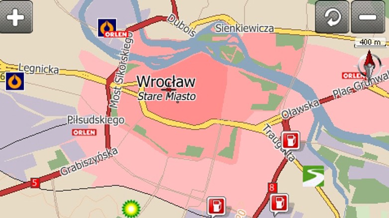 MapaMap dodaje strefy parkowania