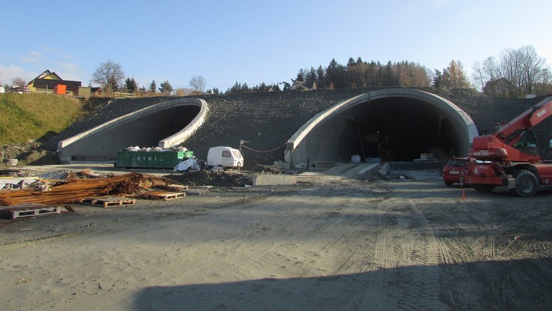 Tunel w ciagu drogi S7: Lubień - Rabka