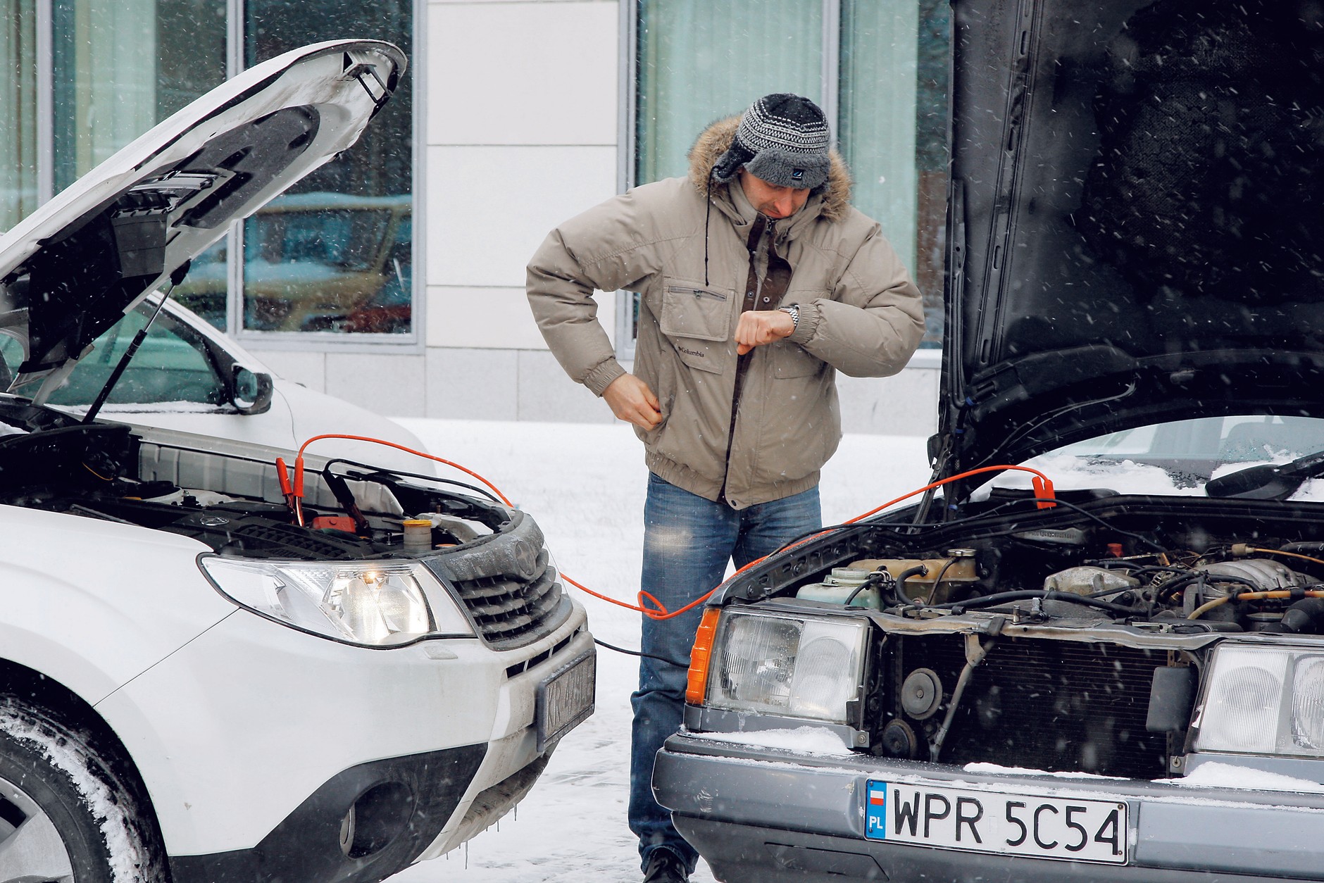 uruchamianie silnika z kabli