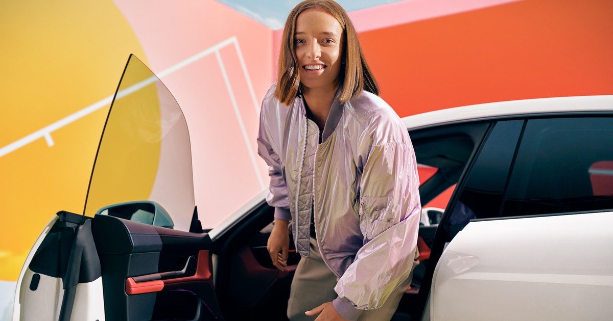 Iga Świątek i Porsche Taycan