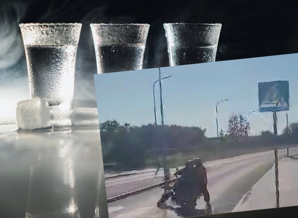 Kierująca motorowerem nie mogła trafić w drogę. Miała cztery promile, jechała z pasażerem