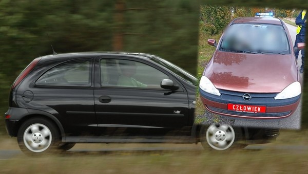 Ściągnęła na siebie uwagę "lewymi" tablicami. Zdziwieniu policjantów nie było końca