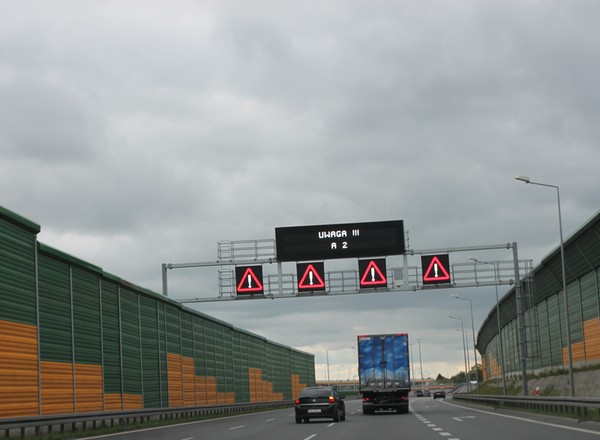 Zmiany w organizacji ruchu na A2