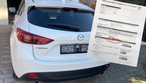 Handlarze widma i przekręcony licznik. Pan Mirosław kupił Mazdę 3 z Płocka "odmłodzoną" o ponad 330 tys. km