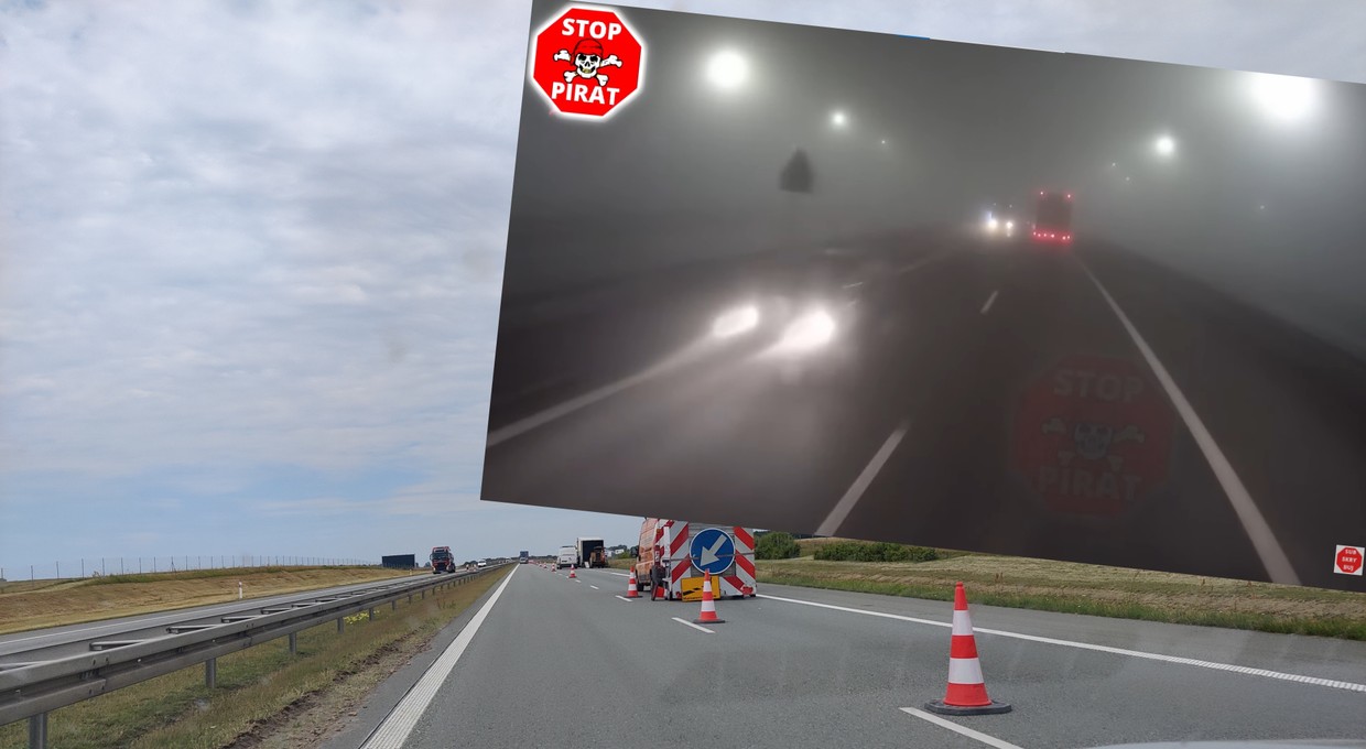 Sznur samochodów jechał pod prąd na S1. Przyczyna daje do myślenia