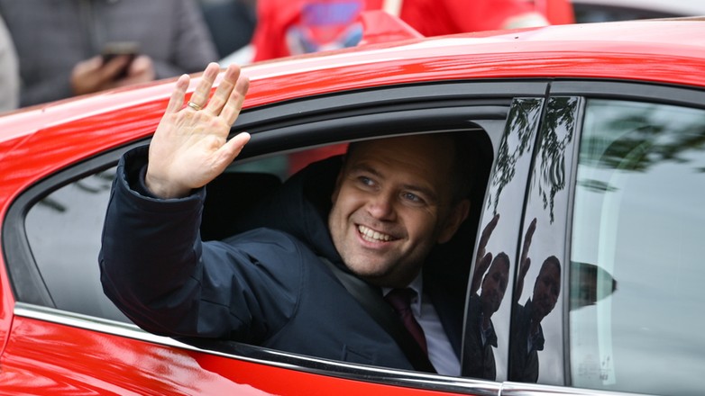 25505203 - WĘGRÓW WIZYTA KAROLA NAWROCKIEGO (Karol Nawrocki)