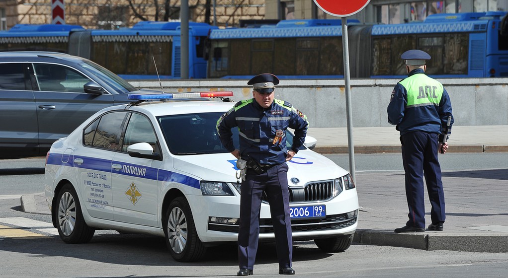 Radiowóz moskiewskiej policji