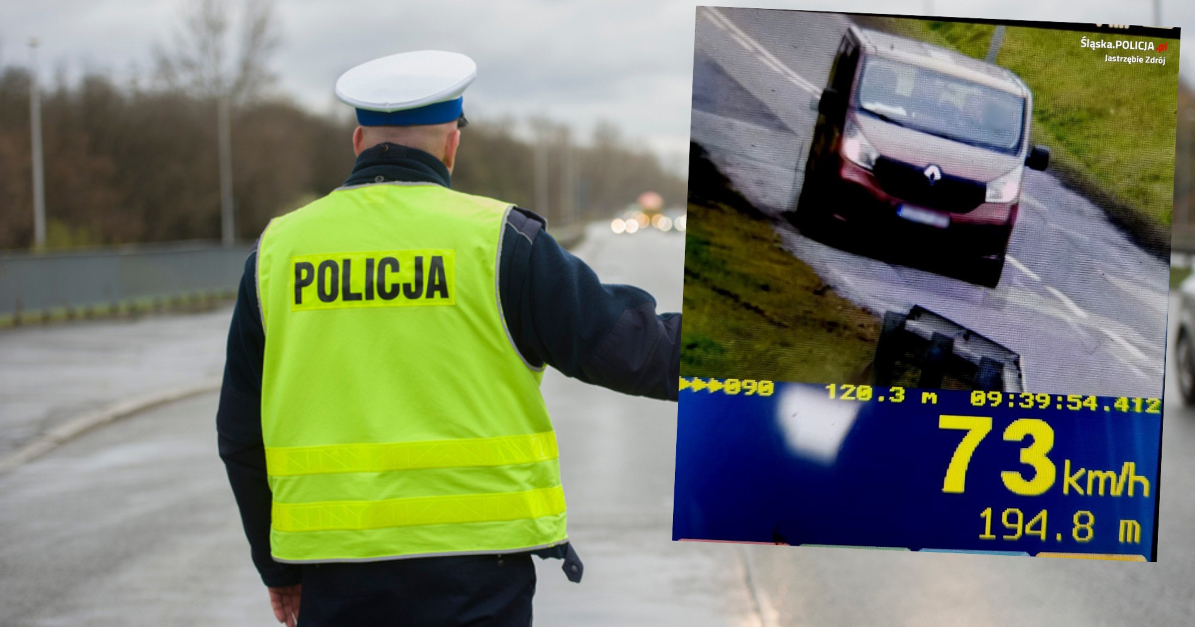 Policja z Jastrzębia-Zdroju zatrzymała w pościgu obywatela Mołdawii (Fot. Śląska Policja)