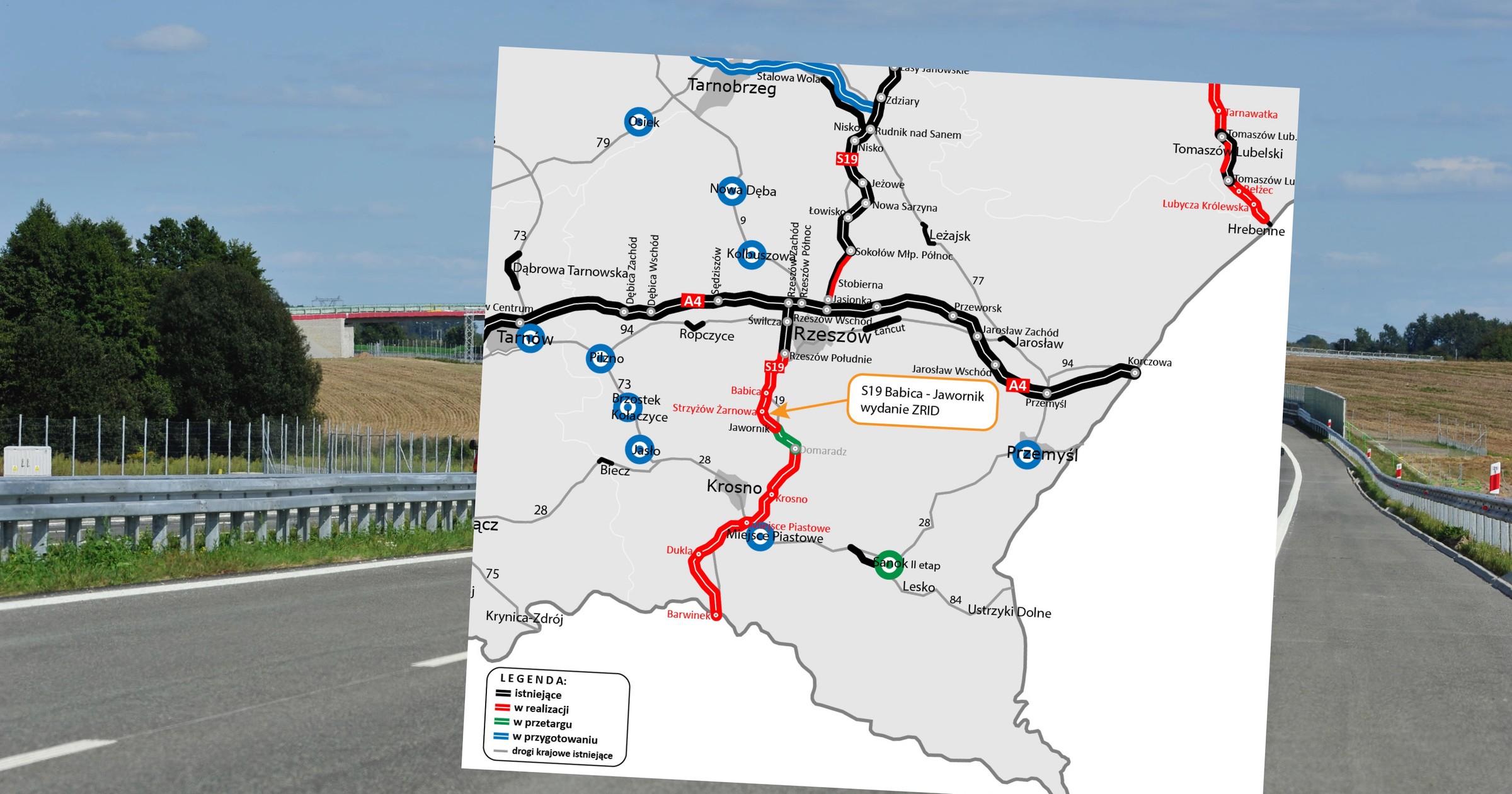 Wojewoda Podkarpacki dał zielone światło dla budowy kolejnego odcinka drogi ekspresowej S19 w ciągu międzynarodowego korytarza Via Carpatia