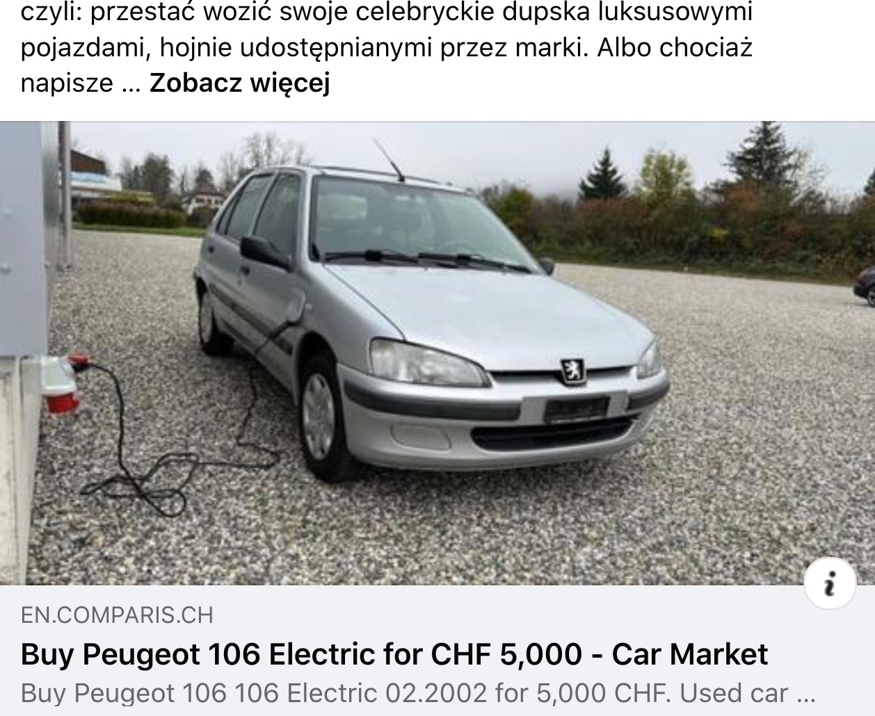 Zdaniem niektórych zagorzałych fanów elektromobilności, takie auto elektryczne może być poważną alternatywą dla popularnych, używanych aut spalinowych. Silnik o mocy 11 kW (moc chwilowa do 22 kW), prędkość maksymalna ok. 90 km/h, zasięg w czasach świetności – ok. 100 km.