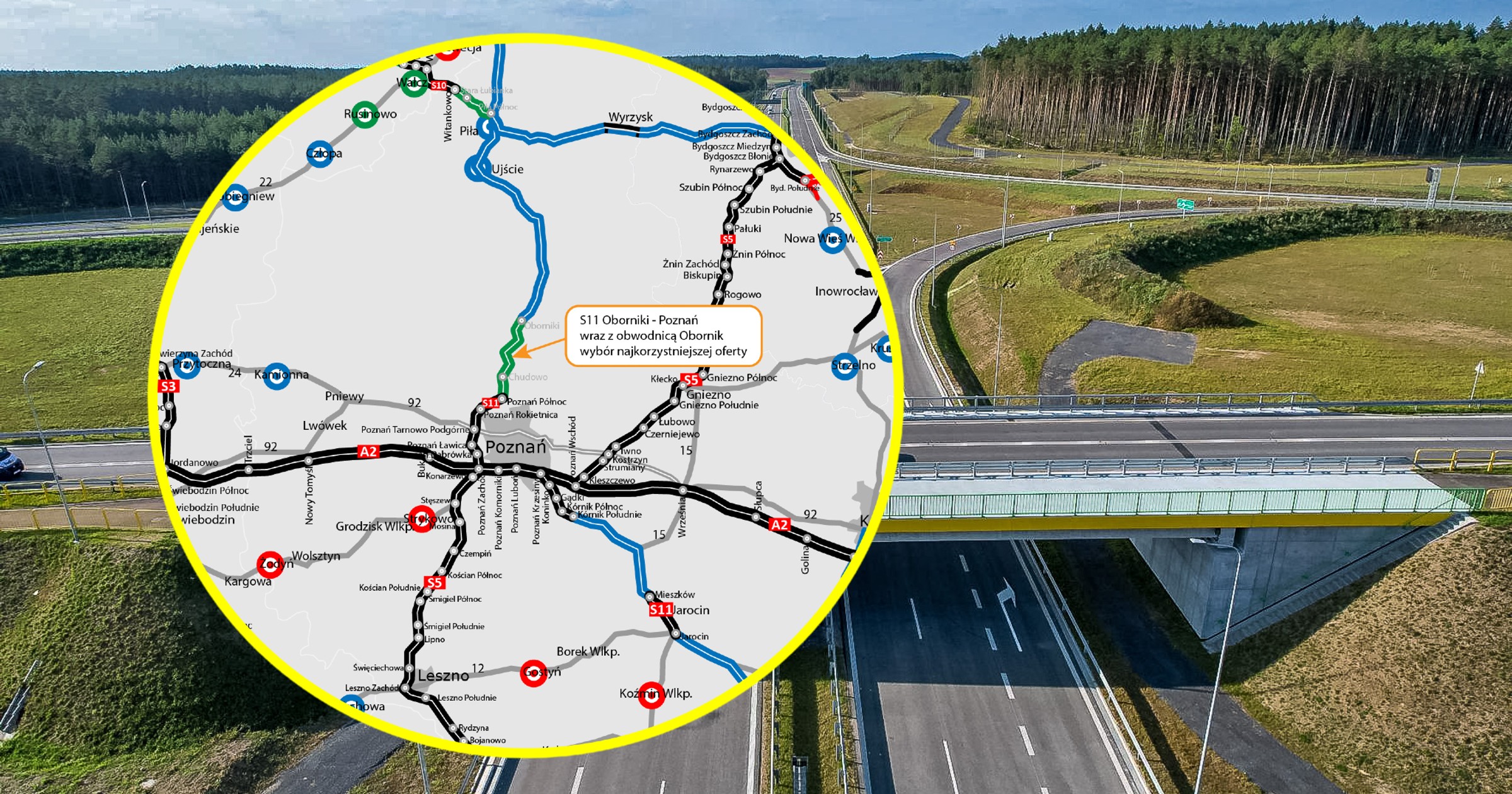 Droga S11 Oborniki - Poznań wraz obwodnicą Obornik