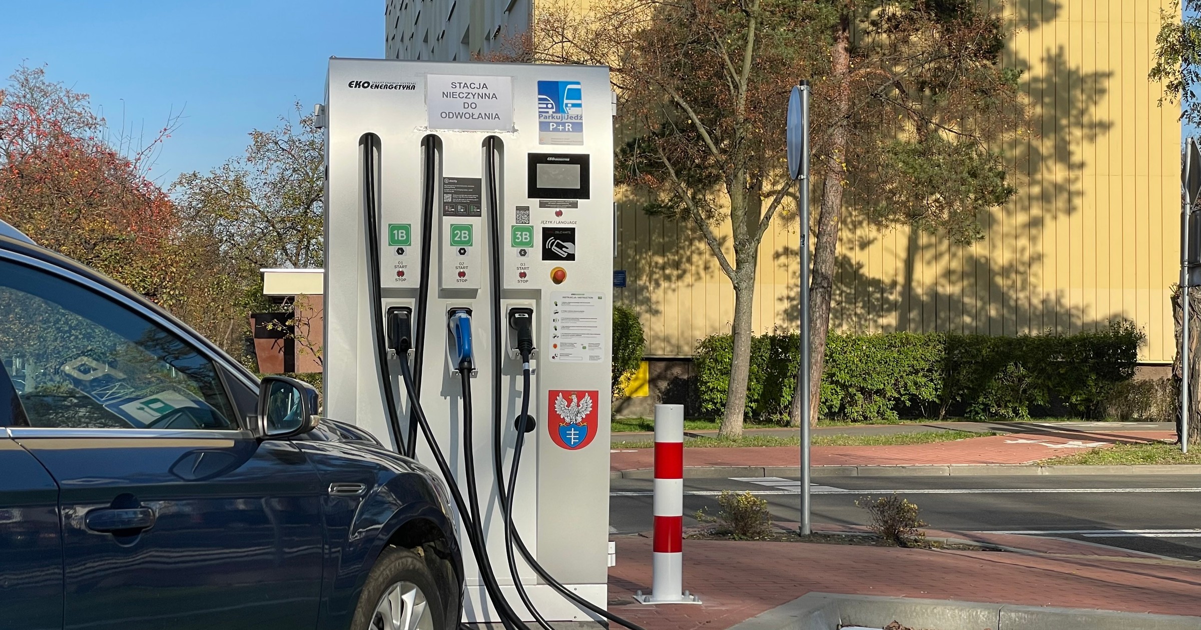 Stacja ładowania samochodów elektrycznych w Legionowie
