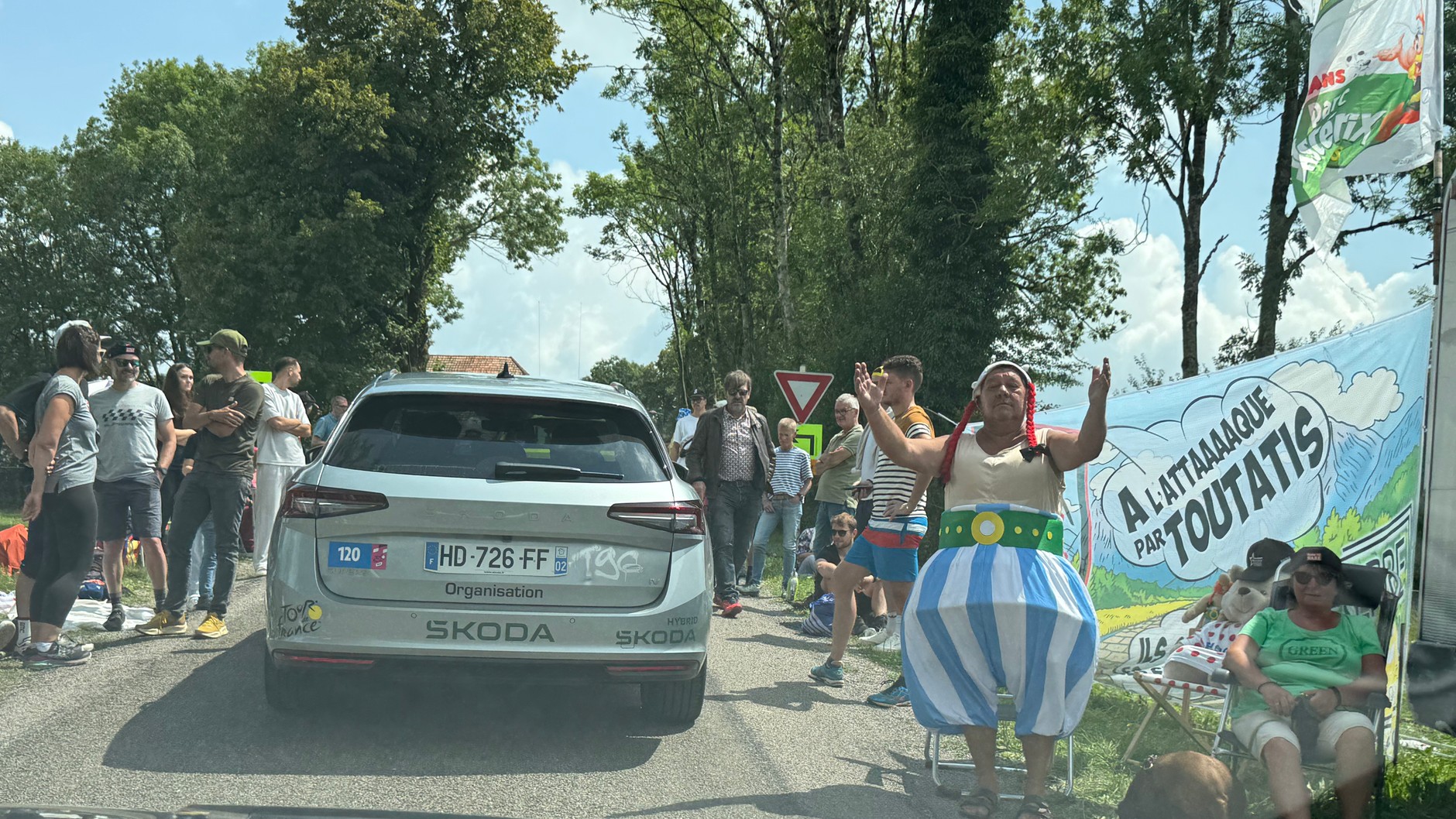 Na trasie odcinka Tour de France